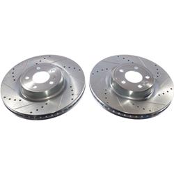 PowerStop Evolution Drilled and Slotted Rotors for 2021-2023 MUSTANG - AR85220XPR