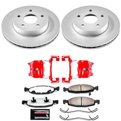 PowerStop Z36 Truck and Tow Evolution GEOMET Coated Brake Upgrade Kits with Calipers for 1999-2002 GRAND CHEROKEE - CPC2147-36