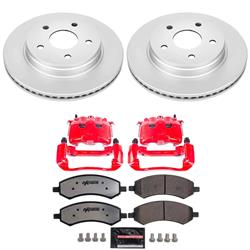 PowerStop Z36 Truck and Tow Evolution GEOMET Coated Brake Upgrade Kits with Calipers for 2006-2008 RAM 1500 - CPC2163-36