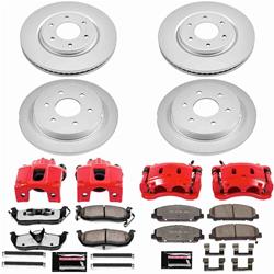 PowerStop Z36 Truck and Tow Evolution GEOMET Coated Brake Upgrade Kits with Calipers for 2008-2010 TITAN, QX56, 2007-2011 ARMADA - CPC2805-36