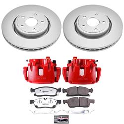 PowerStop Z36 Truck and Tow Evolution GEOMET Coated Brake Upgrade Kits with Calipers for 2021-2024 DURANGO, 2016-2021 GRAND CHEROKEE, 2022 GRAND CHEROKEE WK - CPC7133-36