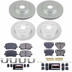 PowerStop Z23 Daily Driver Evolution Coated Brake Upgrade Kits for 2005-2006 COROLLA, 2003-2007 MATRIX, 2003-2006 VIBE - CPK2317-23