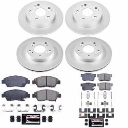 PowerStop Z23 Daily Driver Evolution Coated Brake Upgrade Kits for 2004-2005 CIVIC, 2002-2006 RSX - CPK2387-23