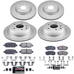 PowerStop Z23 Daily Driver Evolution Coated Brake Upgrade Kits for 2003-2005 350Z, G35 - CPK2710-23
