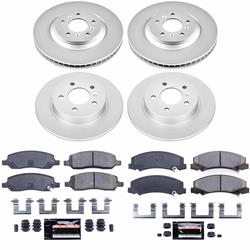 PowerStop Z23 Daily Driver Evolution Coated Brake Upgrade Kits for 2006-2011 DTS, LUCERNE - CPK4097-23