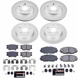 PowerStop Z23 Daily Driver Evolution Coated Brake Upgrade Kits for 2010-2012 HS250H, 2006-2018 RAV4 - CPK4100-23
