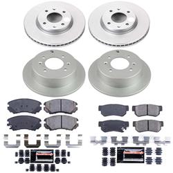 PowerStop Z23 Daily Driver Evolution Coated Brake Upgrade Kits for 2002-2006 OPTIMA, 2003-2005 SONATA - CPK4445-23