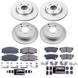 PowerStop Z23 Daily Driver Evolution Coated Brake Upgrade Kits for 2004 SANTA FE - CPK4447-23
