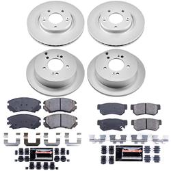 PowerStop Z23 Daily Driver Evolution Coated Brake Upgrade Kits for 2005-2010 SPORTAGE, 2005-2009 TUCSON - CPK4448-23