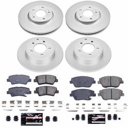 PowerStop Z23 Daily Driver Evolution Coated Brake Upgrade Kits for 2011-2016 OPTIMA, 2011-2015 SONATA - CPK5376-23