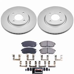 PowerStop Z23 Daily Driver Evolution Coated Brake Upgrade Kits for 2007-2012 VERSA, SENTRA, 2009-2014 CUBE - CPK5817-23