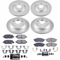 PowerStop Z23 Daily Driver Evolution Coated Brake Upgrade Kits for 2011-2013 M56, M37, 2012-2013 M35H - CPK6237-23