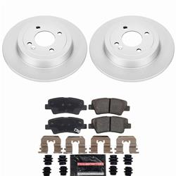 PowerStop Z23 Daily Driver Evolution Coated Brake Upgrade Kits for 2012-2022 ACCENT, 2012-2018 RIO - CPK6507-23