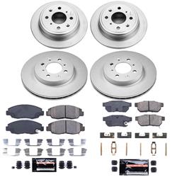 PowerStop Z23 Daily Driver Evolution Coated Brake Upgrade Kits for 1999-2000 CIVIC - CPK691-23