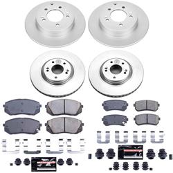 PowerStop Z23 Daily Driver Evolution Coated Brake Upgrade Kits for 2014-2016 CADENZA, 2015 SONATA, 2015-2017 TUCSON - CPK7113-23