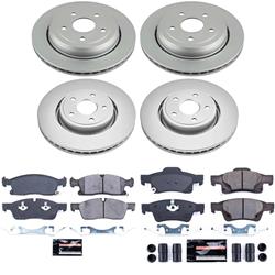 PowerStop Z23 Daily Driver Evolution Coated Brake Upgrade Kits for 2021-2026 DURANGO, 2016-2021 GRAND CHEROKEE, 2022 GRAND CHEROKEE WK - CPK7136-23