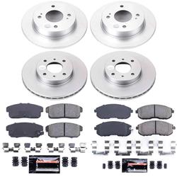 PowerStop Z23 Daily Driver Evolution Coated Brake Upgrade Kits for 2001-2002 G20, 2001-2006 SENTRA - CPK751-23