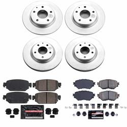 PowerStop Z23 Daily Driver Evolution Coated Brake Upgrade Kits for 2017-2018 MAZDA 3 - CPK7518-23