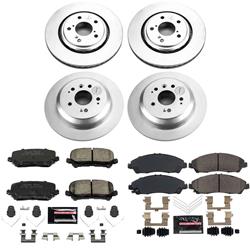PowerStop Z23 Daily Driver Evolution Coated Brake Upgrade Kits for 2016-2022 PILOT, 2017-2025 RIDGELINE - CPK7576-23