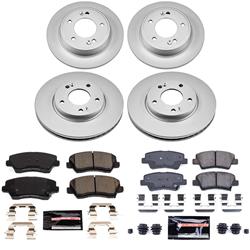 PowerStop Z23 Daily Driver Evolution Coated Brake Upgrade Kits for 2017-2018 FORTE, FORTE5, 2017 VELOSTER - CPK7582-23