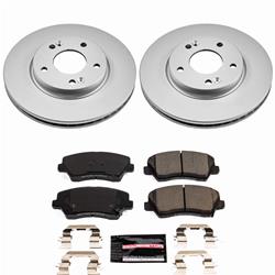 PowerStop Z23 Daily Driver Evolution Coated Brake Upgrade Kits for 2017-2018 FORTE, FORTE5, 2016-2021 VELOSTER - CPK7672-23
