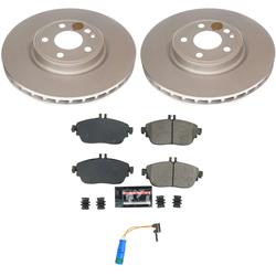 PowerStop Z23 Daily Driver Evolution Coated Brake Upgrade Kits for 2014-2019 CLA250, 2015-2020 GLA250, 2017-2019 QX30 - CPK7674-23