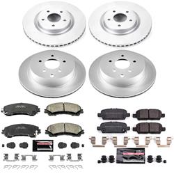 PowerStop Z23 Daily Driver Evolution Coated Brake Upgrade Kits for 2014-2024 Q50, 2017-2022 Q60 - CPK8006-23