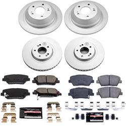 PowerStop Z23 Daily Driver Evolution Coated Brake Upgrade Kits for 2013-2018 SANTA FE SPORT, 2014-2015 SORENTO - CPK8009-23