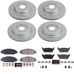 PowerStop Z23 Daily Driver Evolution Coated Brake Upgrade Kits for 2019-2025 RAM 1500 - CPK8182-23