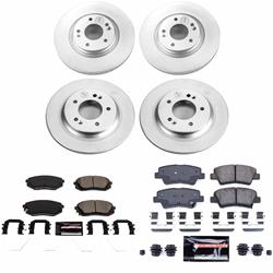 PowerStop Z23 Daily Driver Evolution Coated Brake Upgrade Kits for 2018-2020 ELANTRA GT, 2022-2024 FORTE - CPK8284-23