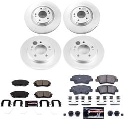 PowerStop Z23 Daily Driver Evolution Coated Brake Upgrade Kits for 2020-2024 FORTE, 2019-2021 VELOSTER - CPK8345-23