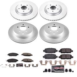 PowerStop Z23 Daily Driver Evolution Coated Brake Upgrade Kits for 2023-2024 MURANO, 2019-2020 QX60 - CPK8347-23