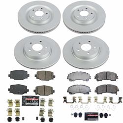 PowerStop Z23 Daily Driver Evolution Coated Brake Upgrade Kits for 2019-2025 QX50, 2022-2025 QX55 - CPK8451-23