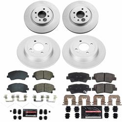 PowerStop Z23 Daily Driver Evolution Coated Brake Upgrade Kits for 2018-2022 ACCENT, 2018 RIO - CPK8724-23