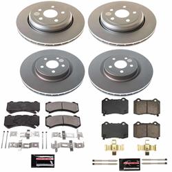 PowerStop Z23 Daily Driver Evolution Coated Brake Upgrade Kits for 2018-2020 DURANGO, GRAND CHEROKEE - CPK8760-23