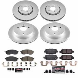 PowerStop Z23 Daily Driver Evolution Coated Brake Upgrade Kits for 2010-2012 FX35, 2013 FX37, 2014 QX70 - CPK8878-23