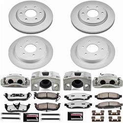 PowerStop Z36 Truck and Tow Evolution GEOMET Coated Brake Upgrade Kits with Calipers for 2005-2007 TITAN, QX56, 2005-2006 ARMADA - CPR212-36