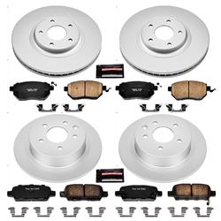 PowerStop Z17 Evolution Plus GEOMET Coated Brake Kits for 2005-2006 ALTIMA, 2004-2006 MAXIMA - CRK092