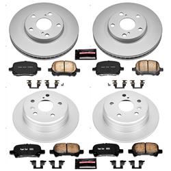PowerStop Z17 Evolution Plus GEOMET Coated Brake Kits for 2000-2001 CAMRY, 1999-2003 SOLARA - CRK1060