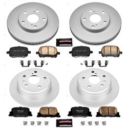PowerStop Z17 Evolution Plus GEOMET Coated Brake Kits for 2000-2001 CAMRY, ES300 - CRK1061
