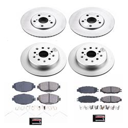 PowerStop Z17 Evolution Plus GEOMET Coated Brake Kits for 1999-2000 SC300, 1992-2000 SC400 - CRK1074