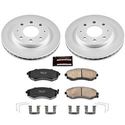 PowerStop Z17 Evolution Plus GEOMET Coated Brake Kits for 1999-2001 TIBURON, SONATA, 1998-2006 ELANTRA - CRK1087