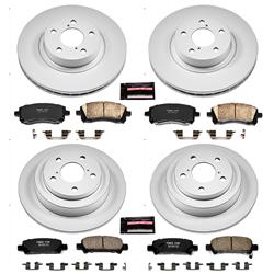 PowerStop Z17 Evolution Plus GEOMET Coated Brake Kits for 1998-2002 FORESTER, 1998-2001 IMPREZA - CRK1122