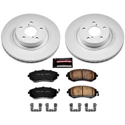 PowerStop Z17 Evolution Plus GEOMET Coated Brake Kits for 2005-2006 9-2X, 2002-2010 IMPREZA, 2002-2004 LEGACY - CRK1124