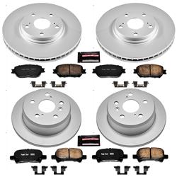 PowerStop Z17 Evolution Plus GEOMET Coated Brake Kits for 2002-2004 CAMRY - CRK1144