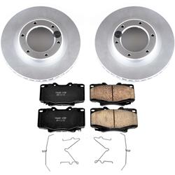 PowerStop Z17 Evolution Plus GEOMET Coated Brake Kits for 1993-1997 LAND CRUISER, 1996-1997 LX450 - CRK1154