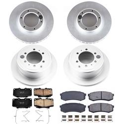 PowerStop Z17 Evolution Plus GEOMET Coated Brake Kits for 1993-1997 LAND CRUISER, 1996-1997 LX450 - CRK1155