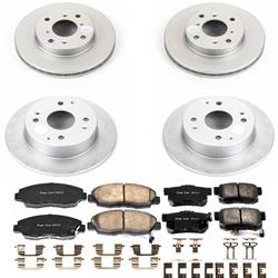 PowerStop Z17 Evolution Plus GEOMET Coated Brake Kits for 1998-2002 ACCORD, 1998-1999 CL - CRK1240