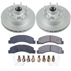 PowerStop Z17 Evolution Plus GEOMET Coated Brake Kits for 2003-2004 F-350 SUPER DUTY, F-250 SUPER DUTY, 2003-2005 EXCURSION - CRK1392