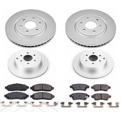 PowerStop Z17 Evolution Plus GEOMET Coated Brake Kits for 2005-2012 PATHFINDER - CRK144